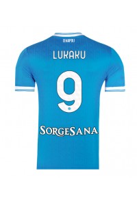 SSC Napoli Romelu Lukaku #9 Voetbaltruitje Thuis tenue 2025-26 Korte Mouw